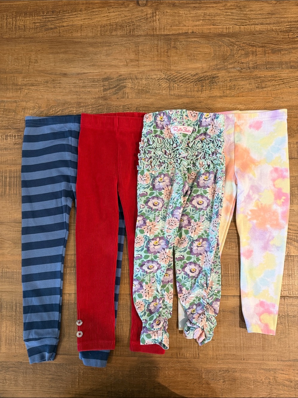 Ruffle Butts, Carters, Gymboree, Garanimals Leggings Bundle 4 Pairs 2T, 3T, 4T